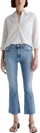 AG - Adriano Goldschmied Farrah Boot Crop Jean In Marina