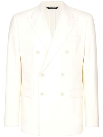 Dolce & Gabbana wool double-breasted jacket - Neutrals