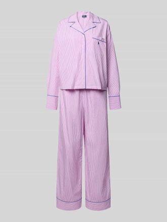Polo Ralph Lauren Regular Pyjama aus reiner Baumwolle in Pink, Gr&ouml;&szlig;e XXL