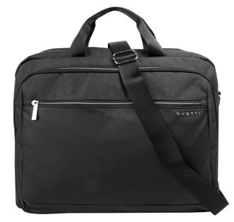 Bugatti Aktentasche BUGATTI SERA, Herren, Gr. B/H/T: 42cm x 34cm x 8cm onesize, grau (anthrazit), Kunstfaser, unifarben, Taschen Aktentasche