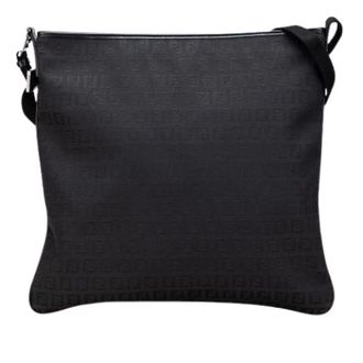 Fendi Pre-owned Canvas Crossbody Bag - Dames - Pre-owned - Zwart - Maat: ONE Size Leer