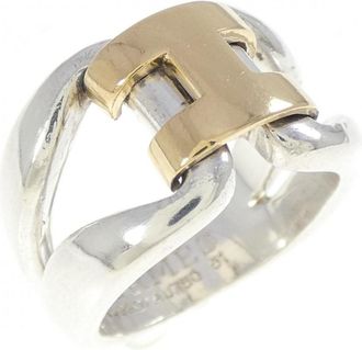 Herm&egrave;s Yellow Gold (18K) Silver 925 Band Ring (Pre-Owned)