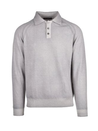 Daniele Fiesoli Knit Polo In Extrafine Merino Wool And Cashmere Blend