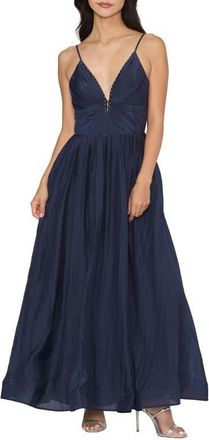 Ciebon Sloane Bead Accent Maxi Dress in Navy at Nordstrom, Size X-Small