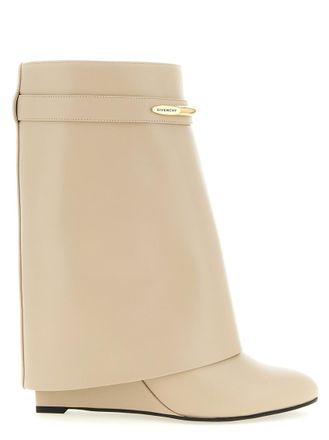 Givenchy Beige Solid Pointed Toe Boots