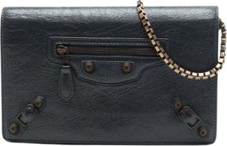 Balenciaga Pre-owned Leather balenciaga-bags - Dames - Vintage Clutch - Grijs - ONE Size - Vintage