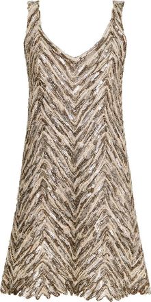 Brunello Cucinelli Dazzling Embroidery dress in Brown at Nordstrom, Size Xx-Small Eu