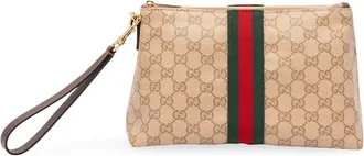 Gucci Gg Coated Web Pouch
