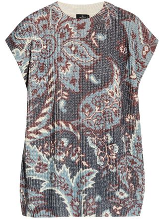 Etro Top con stampa paisley - Grigio