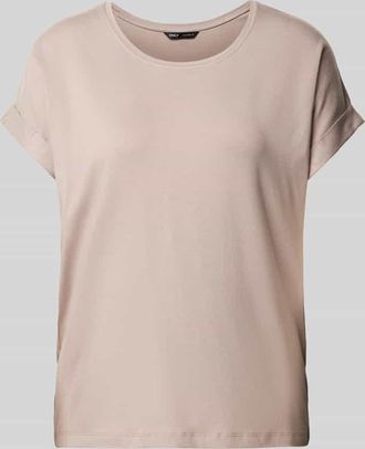 Only Regular Fit T-Shirt mit Viskose-Anteil Modell MOSTER in Taupe, Größe L