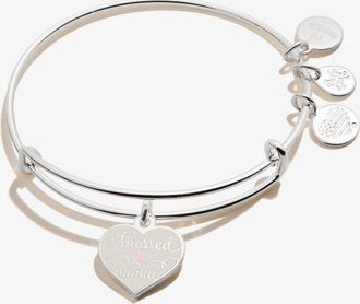Alex and Ani Blessed Mama Charm Bangle in Silver at Nordstrom
