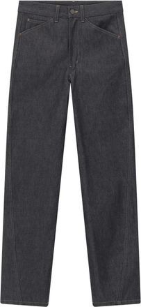 Christophe Lemaire Straight Jeans - Dames - Regular Fit Jeans - Grijs - XS - Denim - Jeans