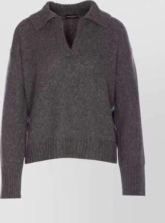 Roberto Collina polo knit top long sleeves
