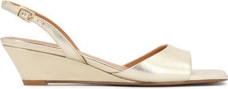 Kazar Sandalen met lage hak - Dames - Sleehakken - Geel - 41 EU - Leer - Schoenen