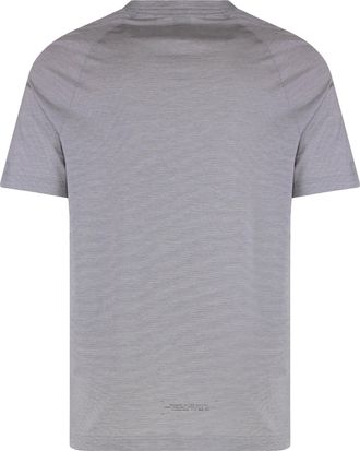 HUGO BOSS Mens Slim Fit Sports T-Shirt Grey Lyocell T-Shirts And Polos