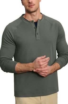 Rhone Waffle Tech Henley in Olive Shadow at Nordstrom, Size Xx-Large