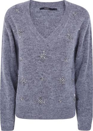 Seventy Sweater V-Neck V Neck Sweater With Stones