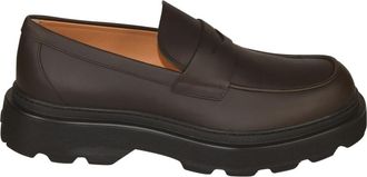 Tod's Leren Loafers - Heren - Loafers - Bruin - 44 EU - Leer - Schoenen