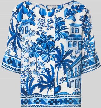 Christian Berg Regular Fit Bluse aus Viskose-Mix in Dunkelblau, Gr&ouml;&szlig;e 36