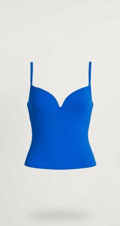 Susana Monaco Womens Sweetheart Tank Top In Cobalt Blue