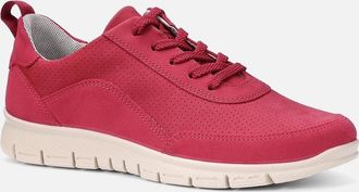 Hotter Womens Gravity II Womens Wide Fit Trainers - Red - Size: 6.5