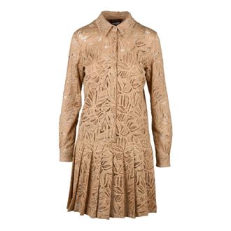 Max Mara Dames, Jurken, Bruin, Maat: S Katoen