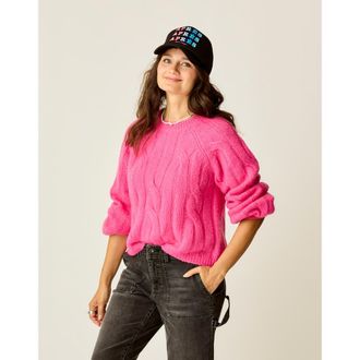 Carve Designs Eloise Wool Sweater in Hot Pink at Nordstrom, Size Xx-Small