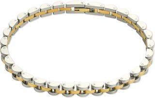 Sterling Forever Dainty Thin Band Bracelet in Dual Tone at Nordstrom Rack, Size Small