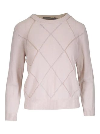 D.exterior Gebreide trui met argyle patroon - Beige