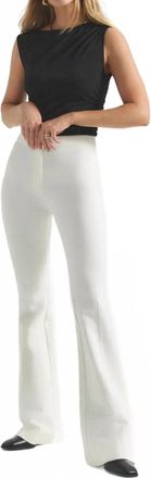 Derek Lam Flare Trouser In Soft White