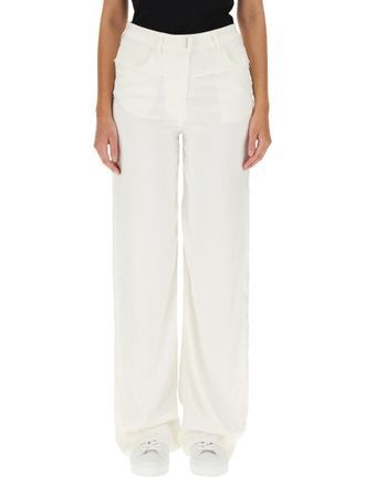Givenchy Oversized Denim Viscose Jeans - White