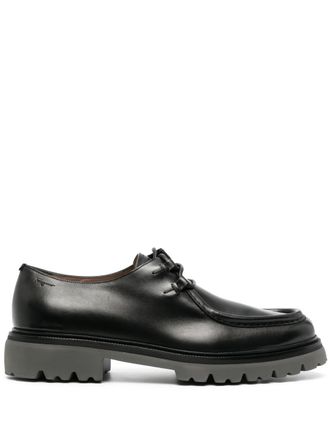 Ferragamo lace-up Derby shoes - men - Calf Leather/Calf Leather/Rubber - 10 - Black
