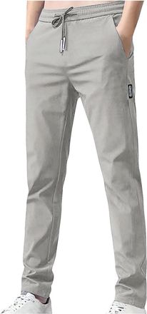 Generic Mens Fleece Lined Joggers - Loose Fit Sweatpants, Winter Warm Plush Trousers, Tracksuit Bottoms, Elastic Waist, Casual Comfy Pants with Pockets, Draws