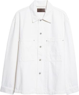 Christophe Lemaire Workwear Overshirt in Milk at Nordstrom, Size 36 Us