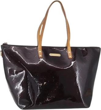 Louis Vuitton Pre-owned Leren Tote Bag - Dames - Vintage Shopper - Paars - ONE Size - Leer - Vintage