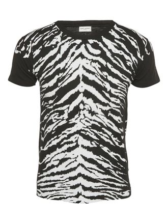 Saint Laurent animal-print T-shirt - Nero