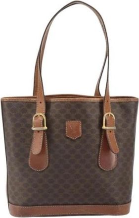 Celine Pre-owned Vintage macadam handbag - Dames - Vintage Shopper - Bruin - ONE Size - Leer - Vintage