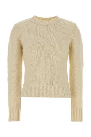 A.P.C. Ivory Wool Court Sweater