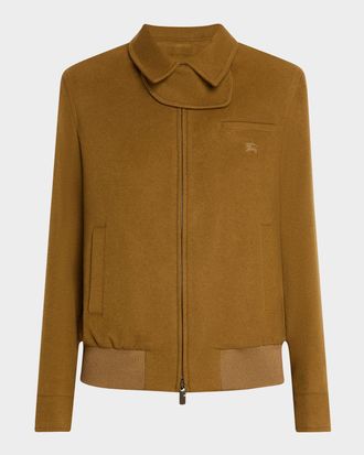 Burberry Cashmere Bomber Jacket