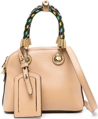 Moschino Structured Sand Beige Handbag