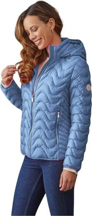 Junge Lonnie Modern Fit Jacket - Dames - Winterjassen - Blauw - M - Nylon - Jassen