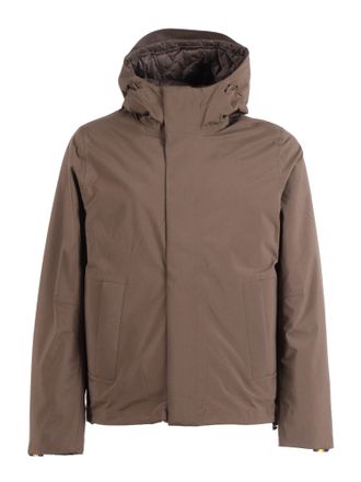 K-Way Brown Bonded Padded Jacket