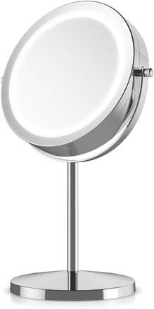 OEM Espejo De Maquillaje Led De 8 - Espejo Independiente De Doble Cara Con Aumento Normal/5x - Espejo Redondo Iluminado Para Maquillaje Y Afeitado - Rotac
