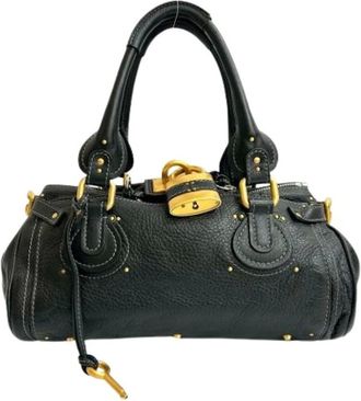 Chlo&eacute; Pre-owned Handbags, female, Black, Size: ONE SIZE Pre-owned Leather Shoulder Bag