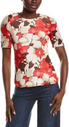 Anne Klein Printed Mesh Top
