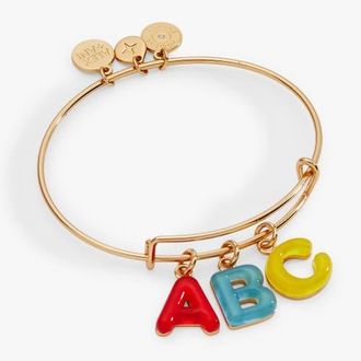 Alex and Ani ABC Charm Bangle in Gold at Nordstrom