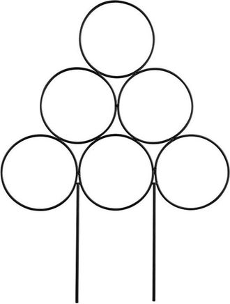 No Brand Soporte Apilable Para Plantas Trepadoras, 4 Piezas - Estante Modular Para Plantas - Acero Inoxidable Negro - Para Plantas En Maceta De Interior Y Exte