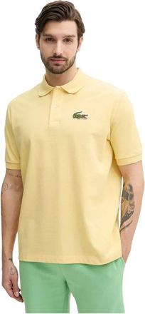 Lacoste Heren, Tops, Geel, Maat: XS Piqu&eacute;