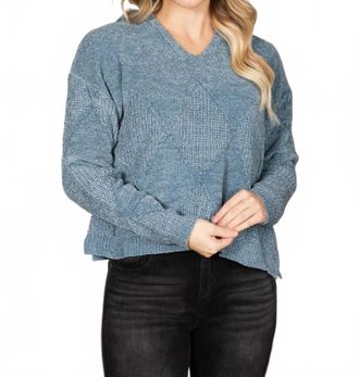Staccato Texture Me Hoodie In Slate