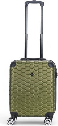 Infinity Leather Sterke ABS hardshell handbagagekoffer 55 x 40 x 20 cm Bagage geschikt voor Easyjet, Ryanair